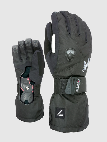 Level Butterfly Gloves musta