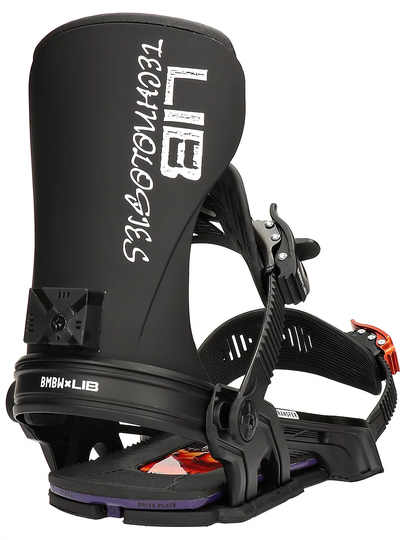 Bent Metal X Lib Tech Transfer 2022 Snowboard Bindings musta