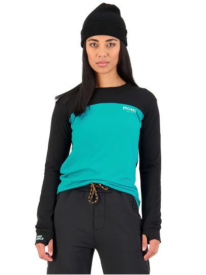 Mons Royale Merino Yotei BF Tech Tee LS sininen