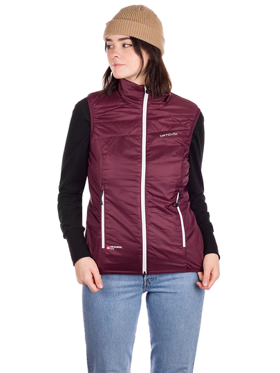 Ortovox Swisswool Piz Grisch Insulator Vest punainen