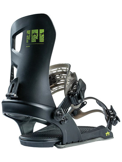 Rome Ace 2023 Snowboard Bindings musta
