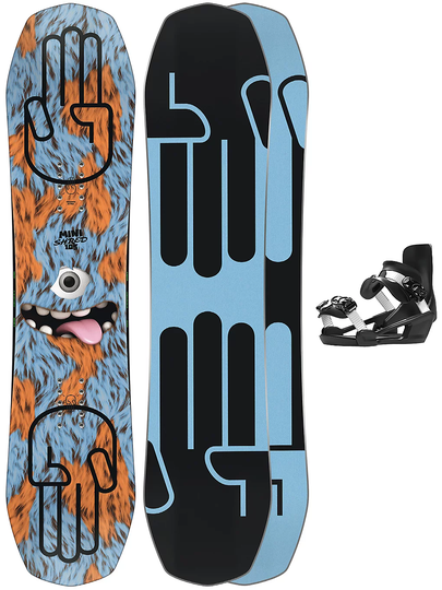 Bataleon Minishred 105 + Minishred SM Snowboard Set kuviotu