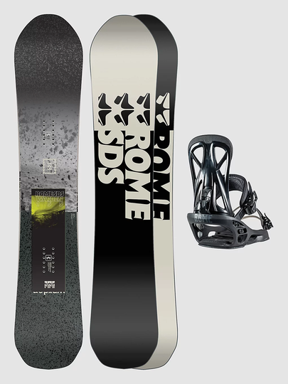 Rome Warden 160W + United L 2023 Snowboard Set kuviotu