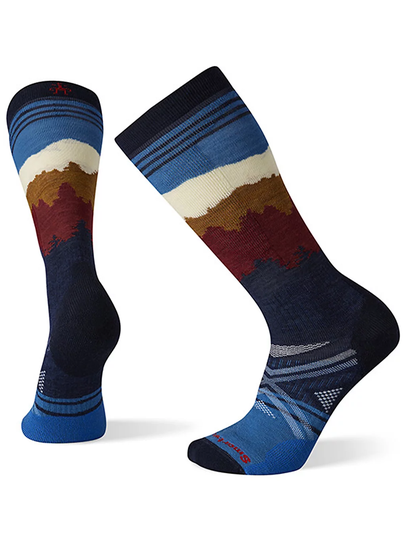 Smartwool Full Cushion Alpenglow Pattern Tech Socks sininen
