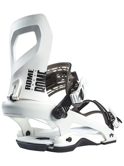 Rome Brass 2022 Snowboard Bindings valkoinen