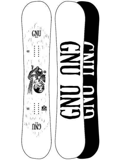 Gnu Rcc3 154.5 Snowboard valkoinen