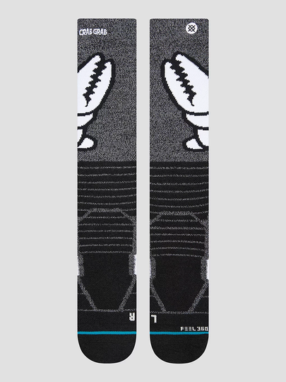 Stance Crab Grabber Tech Socks musta