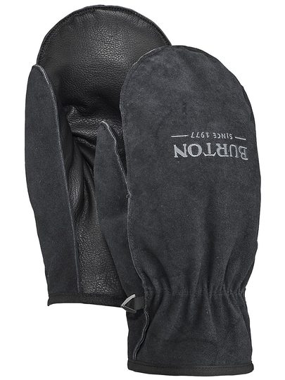 Burton Work Horse Leather Mittens musta