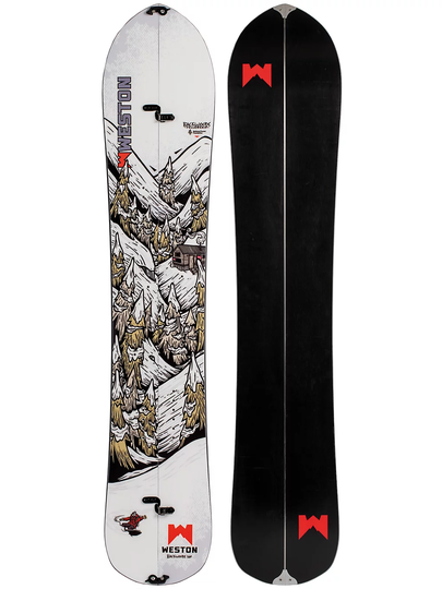 Weston Splitboard 21Backwoods Artist Series 160 Splitboard valkoinen