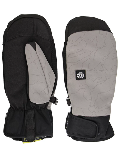 686 Mountain Mittens harmaa