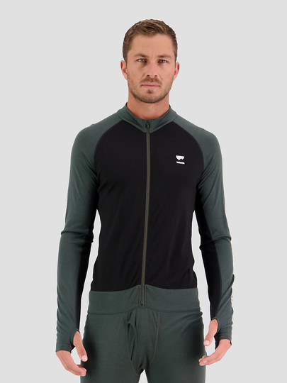 Mons Royale Merino Supermons 3/4 Base Layer Suit vihreä
