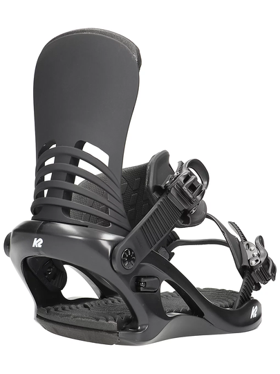 K2 Cassette 2022 Snowboard Bindings musta