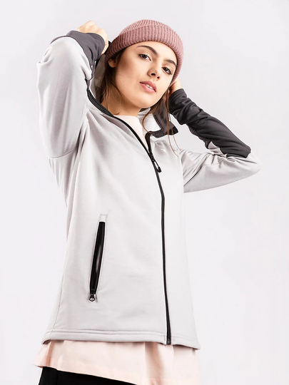 Peak Performance Rider Hooded Fleece Jacket harmaa