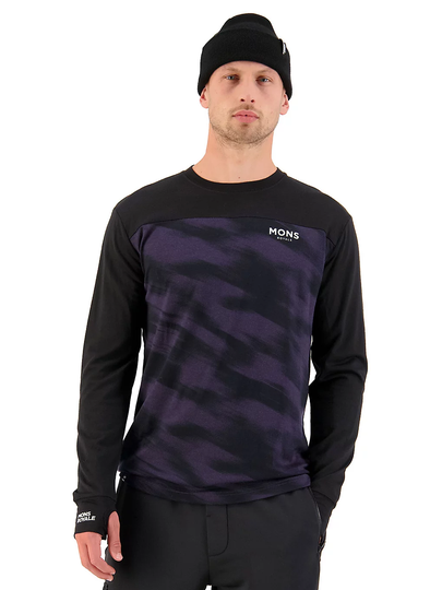 Mons Royale Merino Yotei Base Layer Top musta