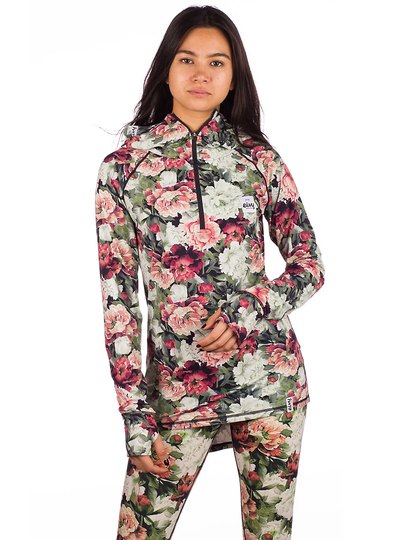 Eivy Icecold Zip Hood Base Layer Top kuviotu