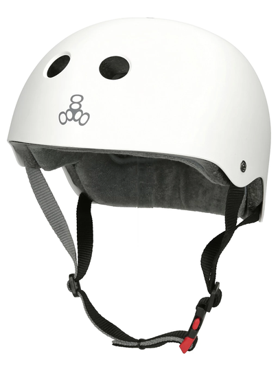 Triple 8 Dual Certified Sweatsaver Helmet valkoinen