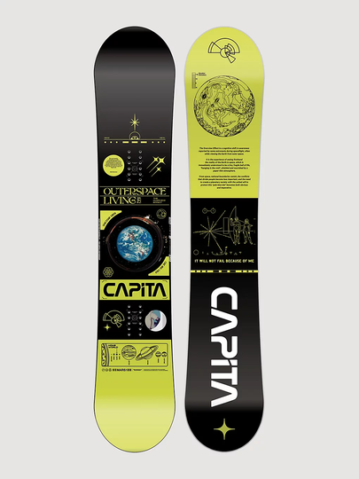 CAPiTA Outerspace Living 152 2023 Snowboard keltainen