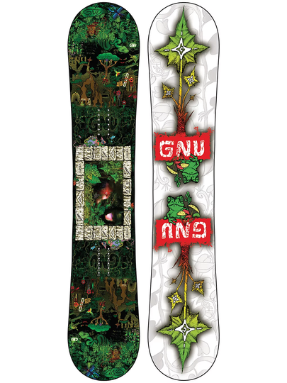 Gnu Finest 155W Snowboard vihreä
