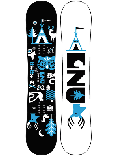 Gnu Recess 120 Snowboard musta