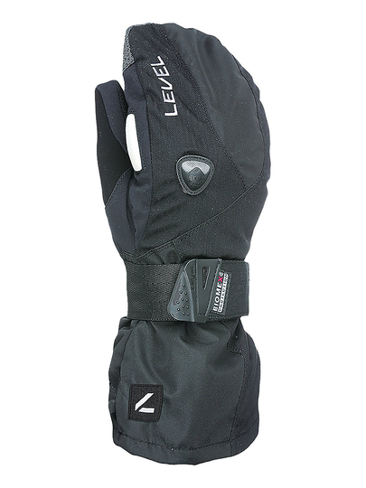 Level Fly Mittens musta