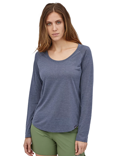 Patagonia Cap Cool Trail Tech Tee LS sininen