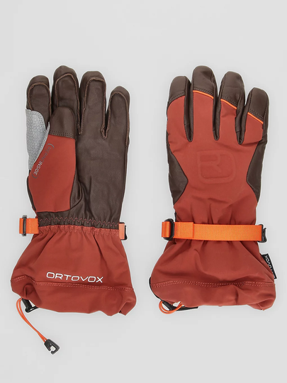 Ortovox Merino Freeride Gloves oranssi