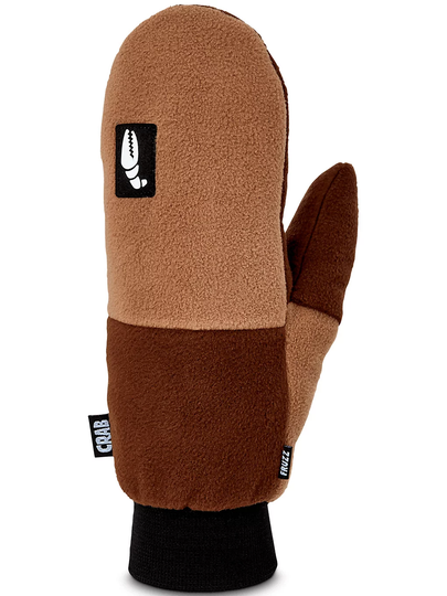 Crab Grab Fruzz Mittens ruskea