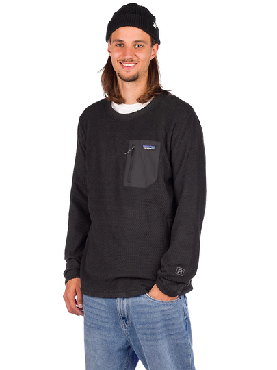 Patagonia R1 Air Crew Sweater musta