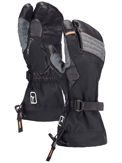 Ortovox Merino 3 Finger Pro Gloves musta