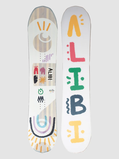 Alibi Snowboards Recess 125 2023 Snowboard kuviotu