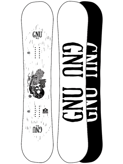 Gnu Rcc3 158W Snowboard valkoinen