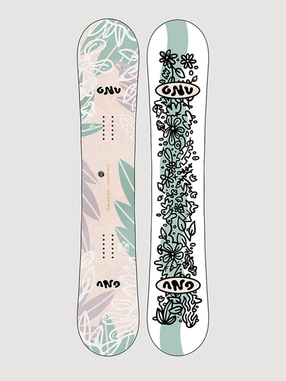 Gnu Velvet 147 2023 Snowboard pinkki