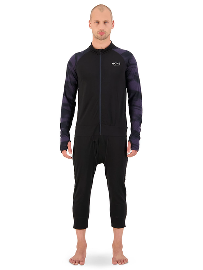 Mons Royale Merino Supermons 3/4 Overall musta