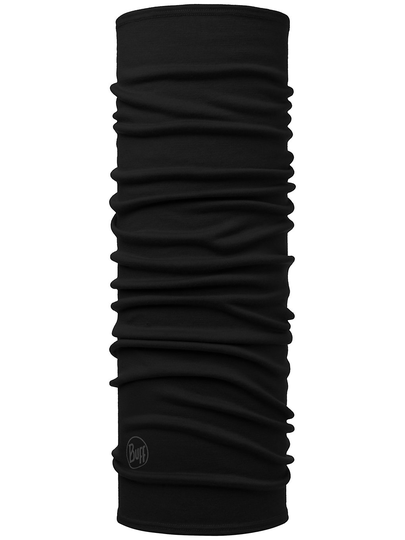 Buff Midweight Merino Wool Neck Warmer musta