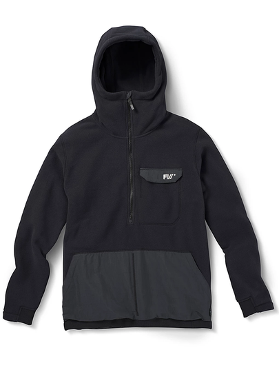 FW Catalyst Hoodie Fleece Pullover musta