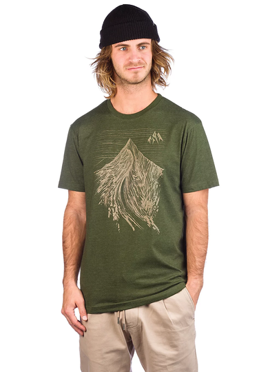 Jones Snowboards Dream Peak T-Shirt vihreä