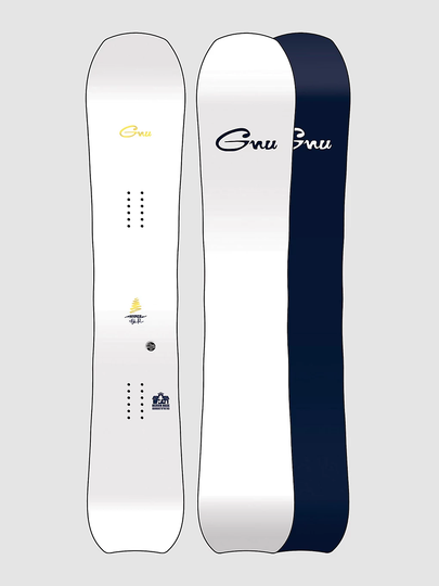 Gnu Hyper 159W 2023 Snowboard valkoinen